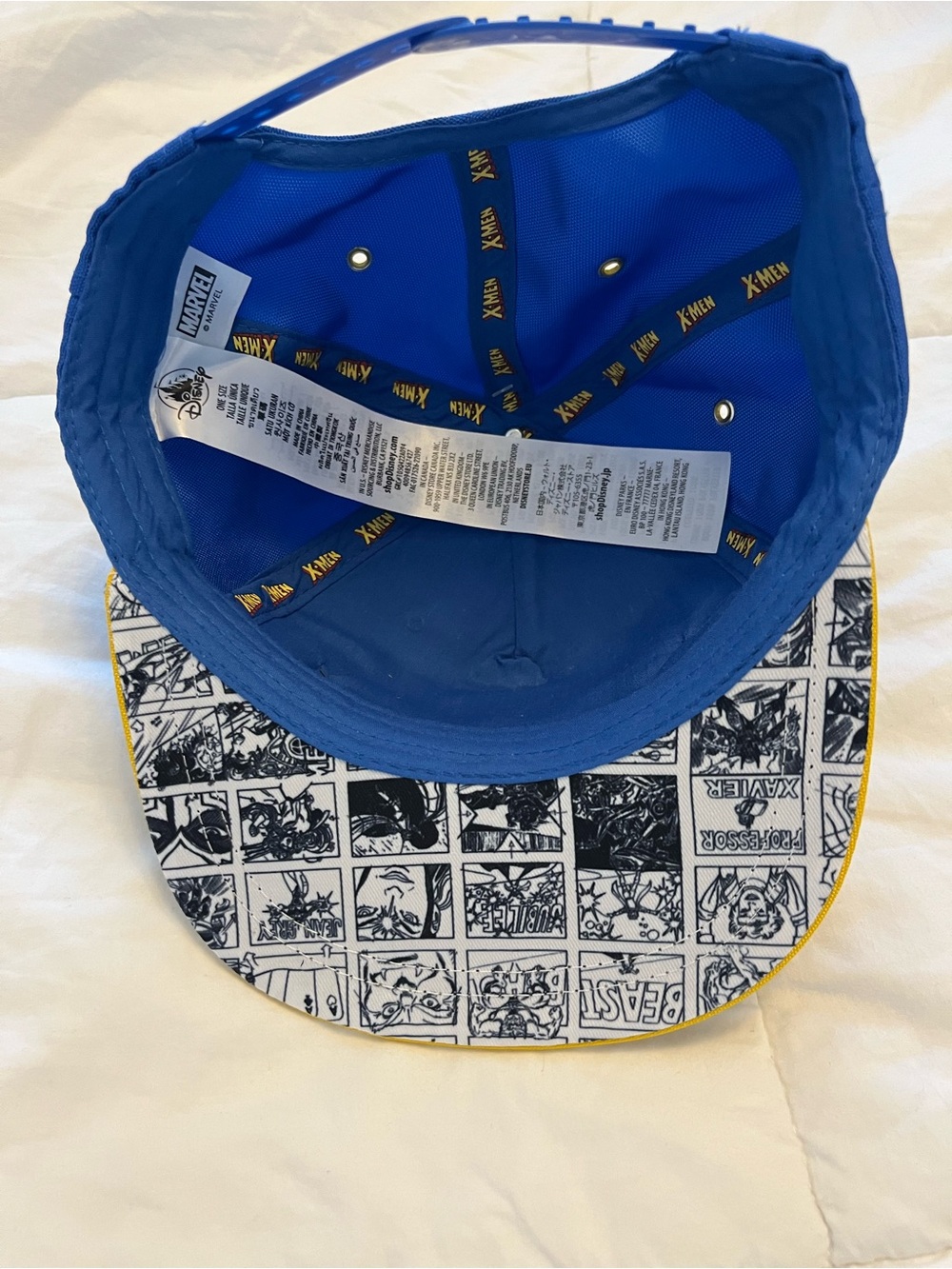 Disney Blue and Yellow Kids X-Men Hat with Pins - Picture 5 of 6